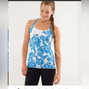 Lululemon Athletica Power Y Tank Top/Floral Racerback Tank‎ size 6